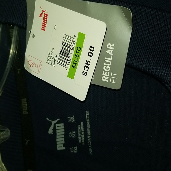 Blue Puma 5XL Polo - Picture 3 of 4